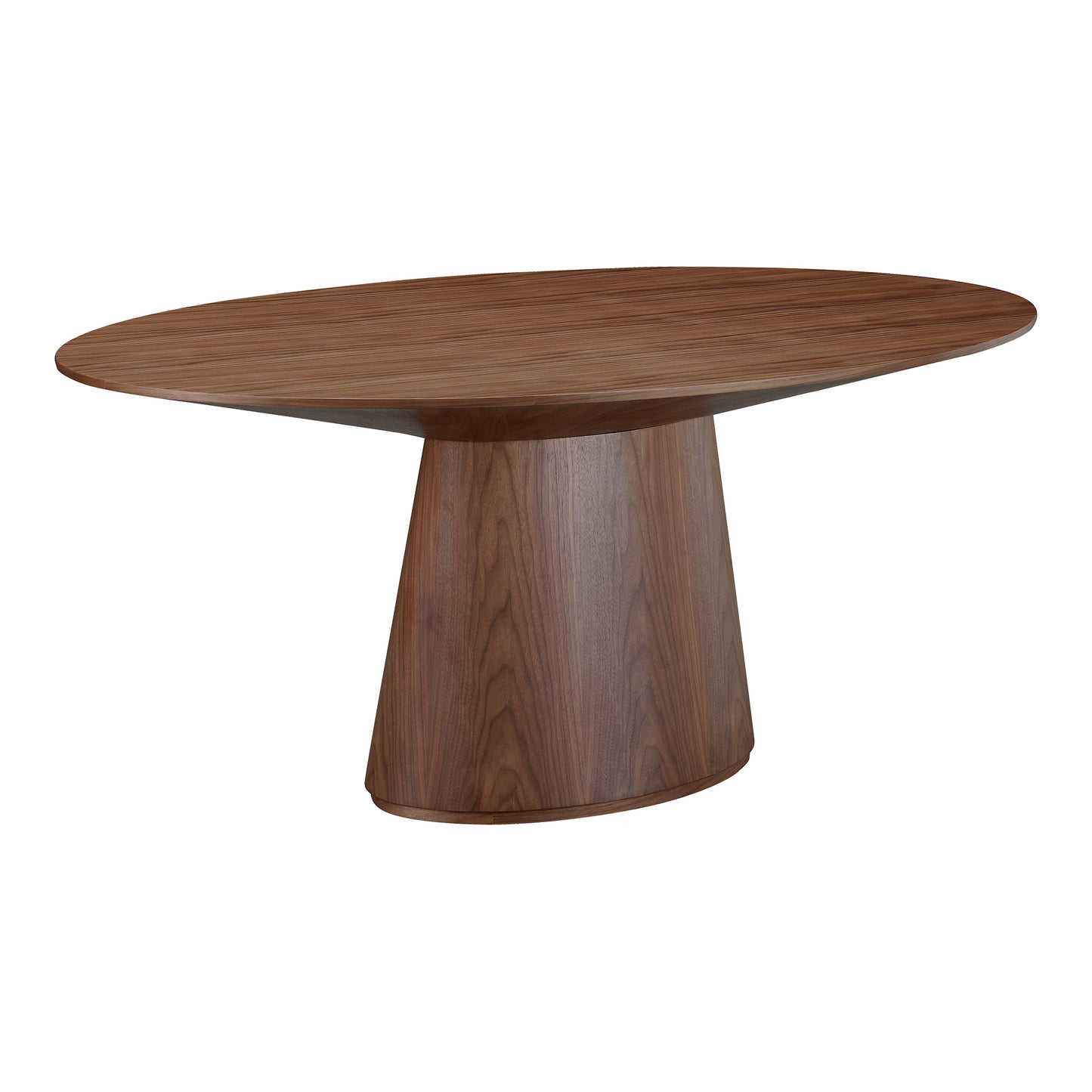 Otago Oval Dining Table Walnut Brown by Moe's Home