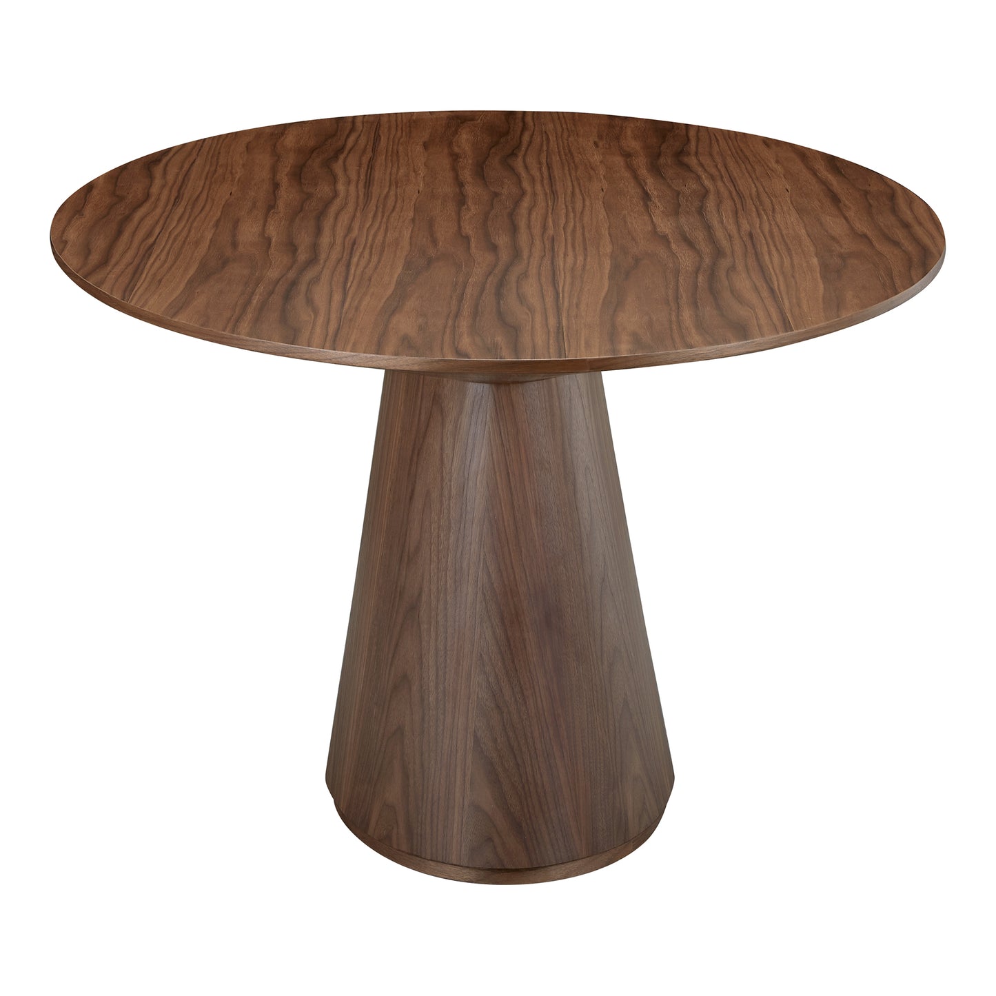 Otago Oval Dining Table Walnut Brown by Moe's Home