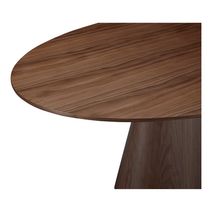 Otago Oval Dining Table Walnut Brown