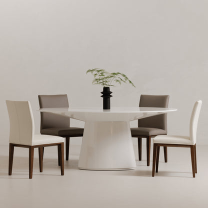 Otago Oval Dining Table White