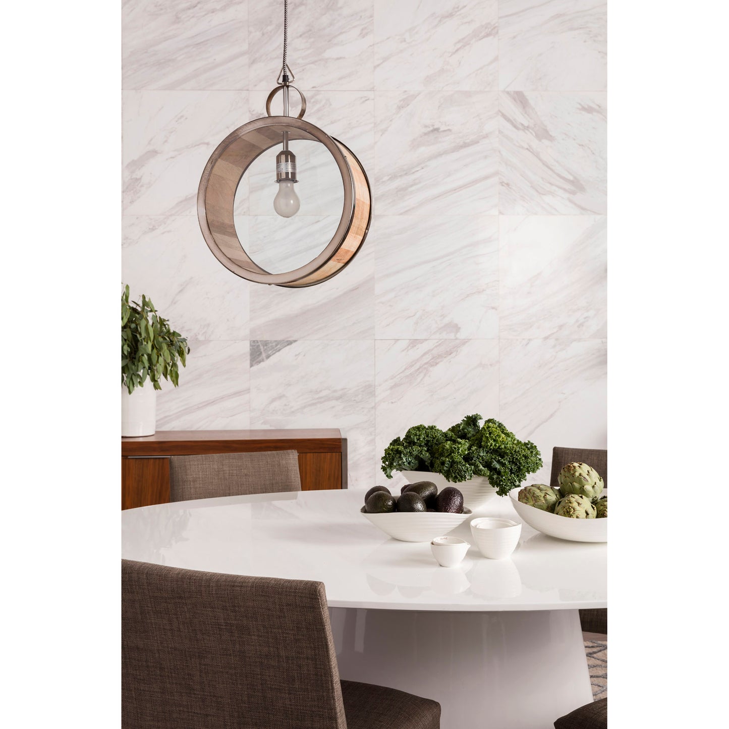 Otago Oval Dining Table White by Moe's Home