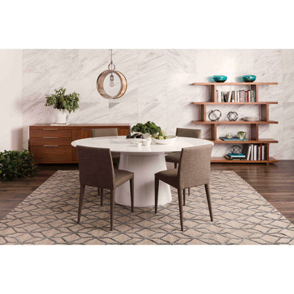 Otago Oval Dining Table White