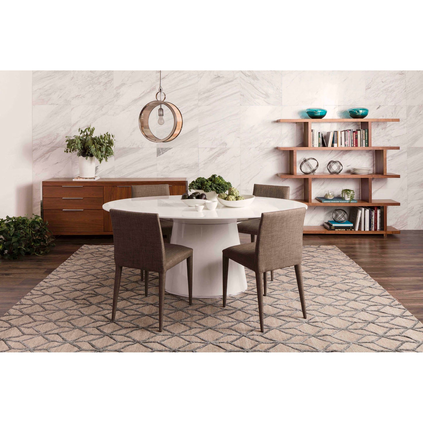 Otago Oval Dining Table White by Moe's Home