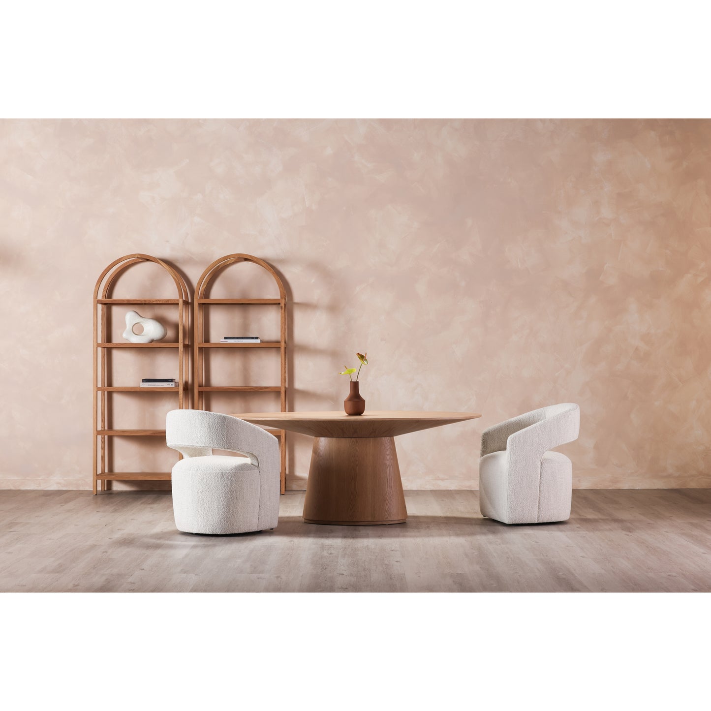 Otago Oval Dining Table Natural Oak by Moe's Home