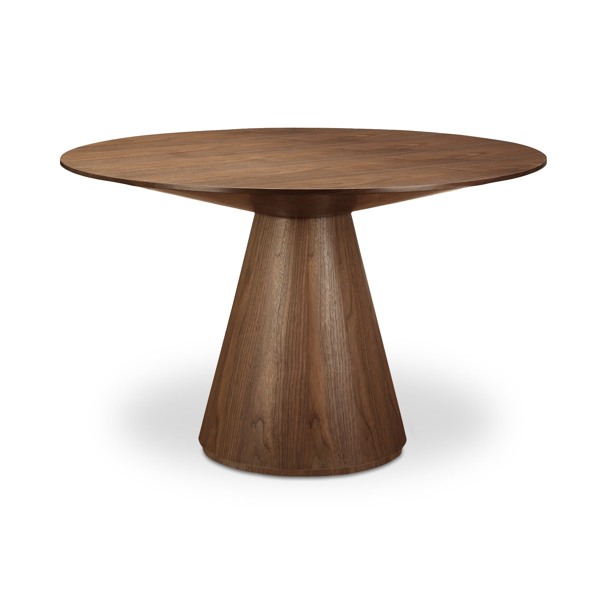 Otago Round Dining Table Walnut Brown | Brown