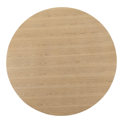 Otago Round Dining Table Natural Oak by Moe's Home