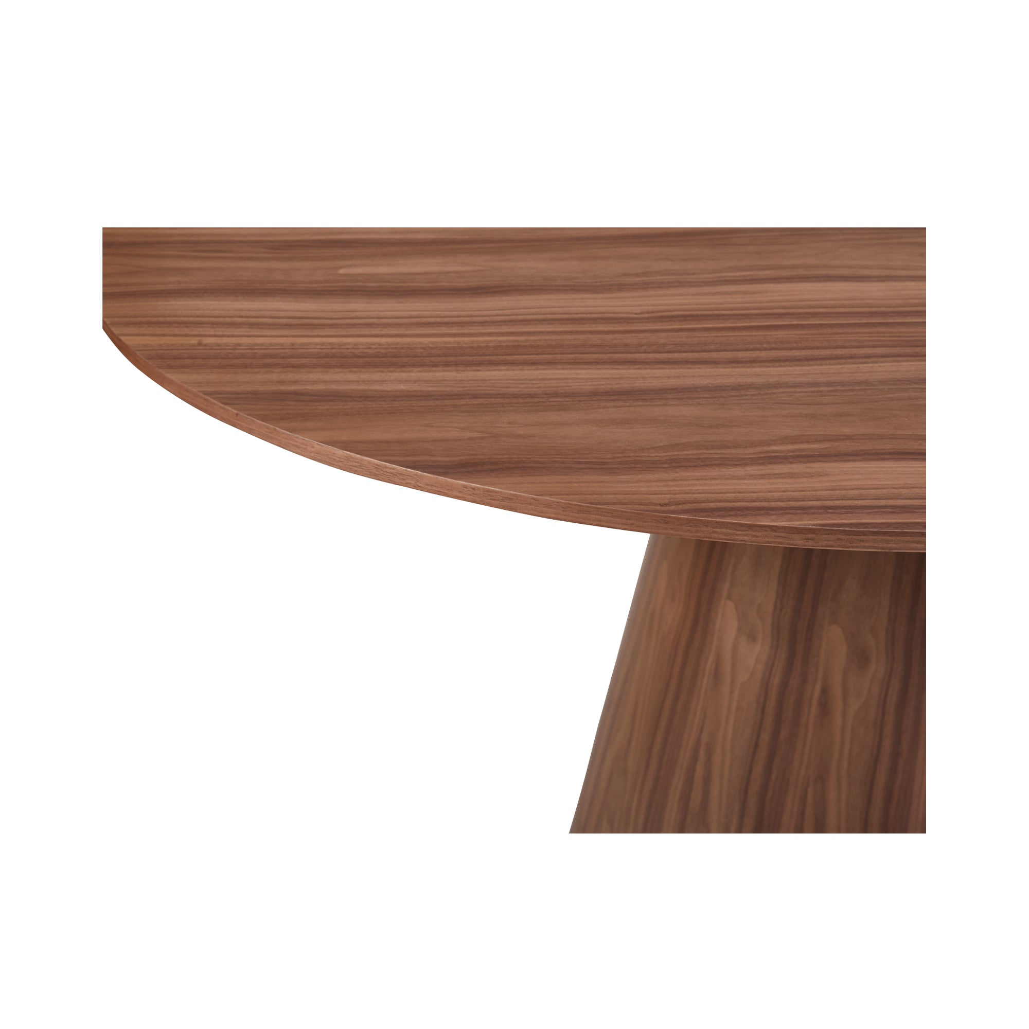 Otago Round 54In Dining Table Walnut Brown