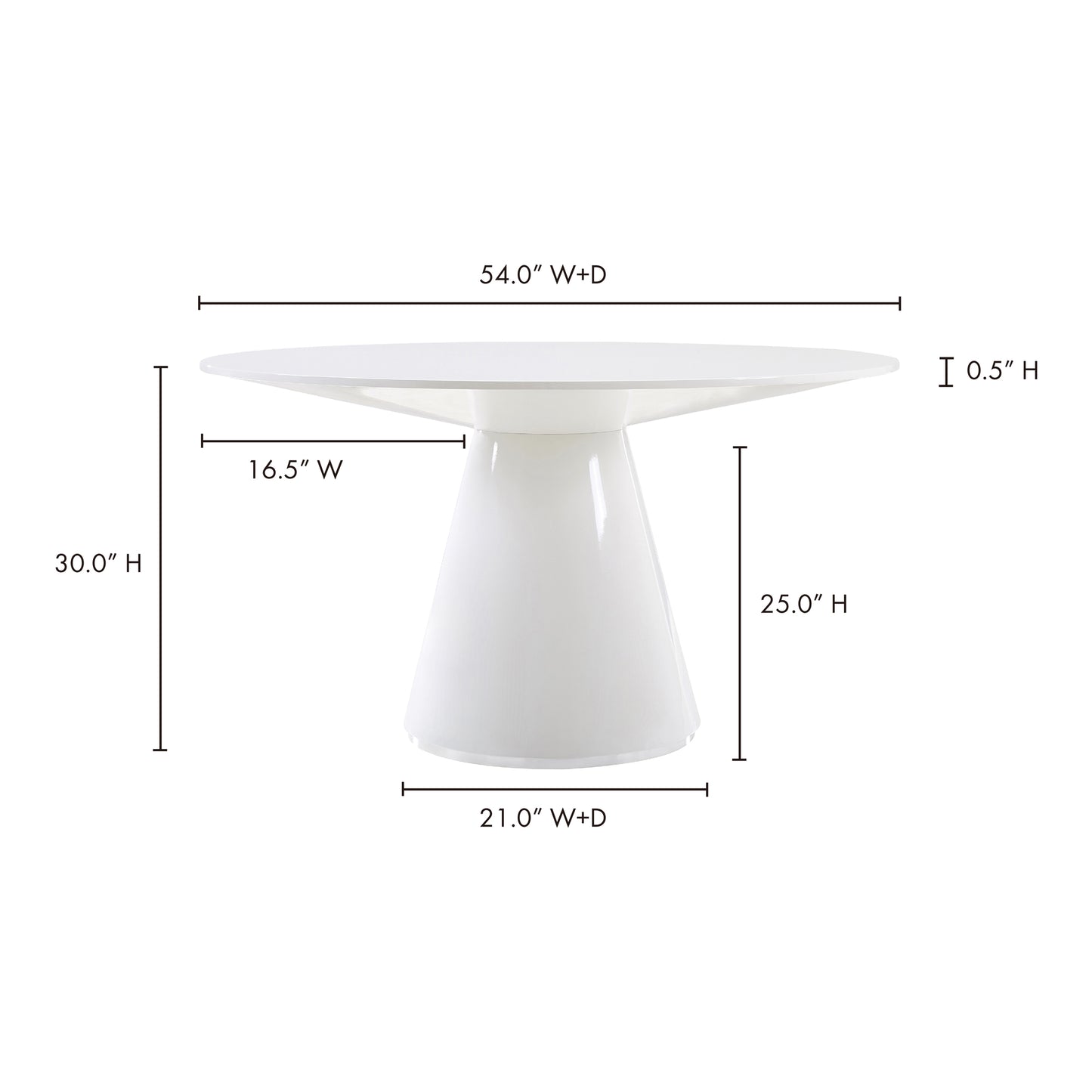 Otago Round 54In Dining Table by Moe's Home