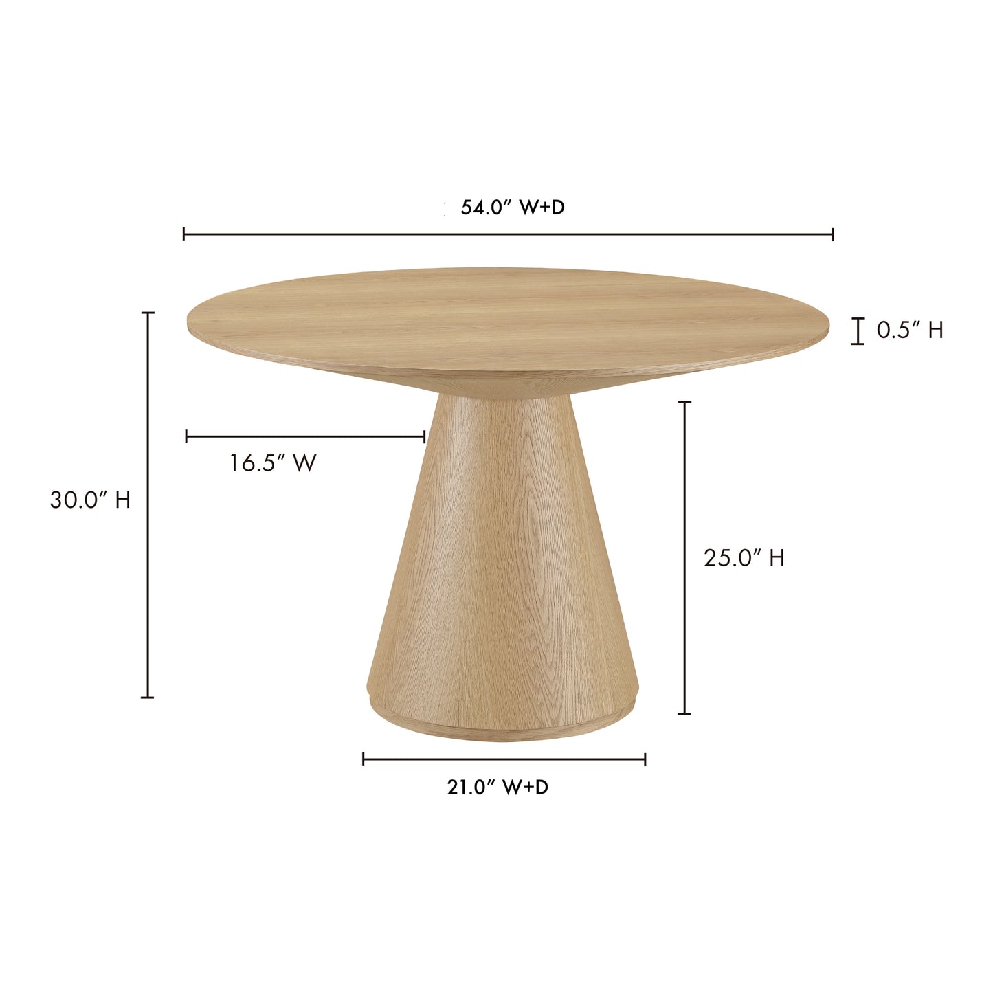 Otago Round 54In Dining Table by Moe's Home