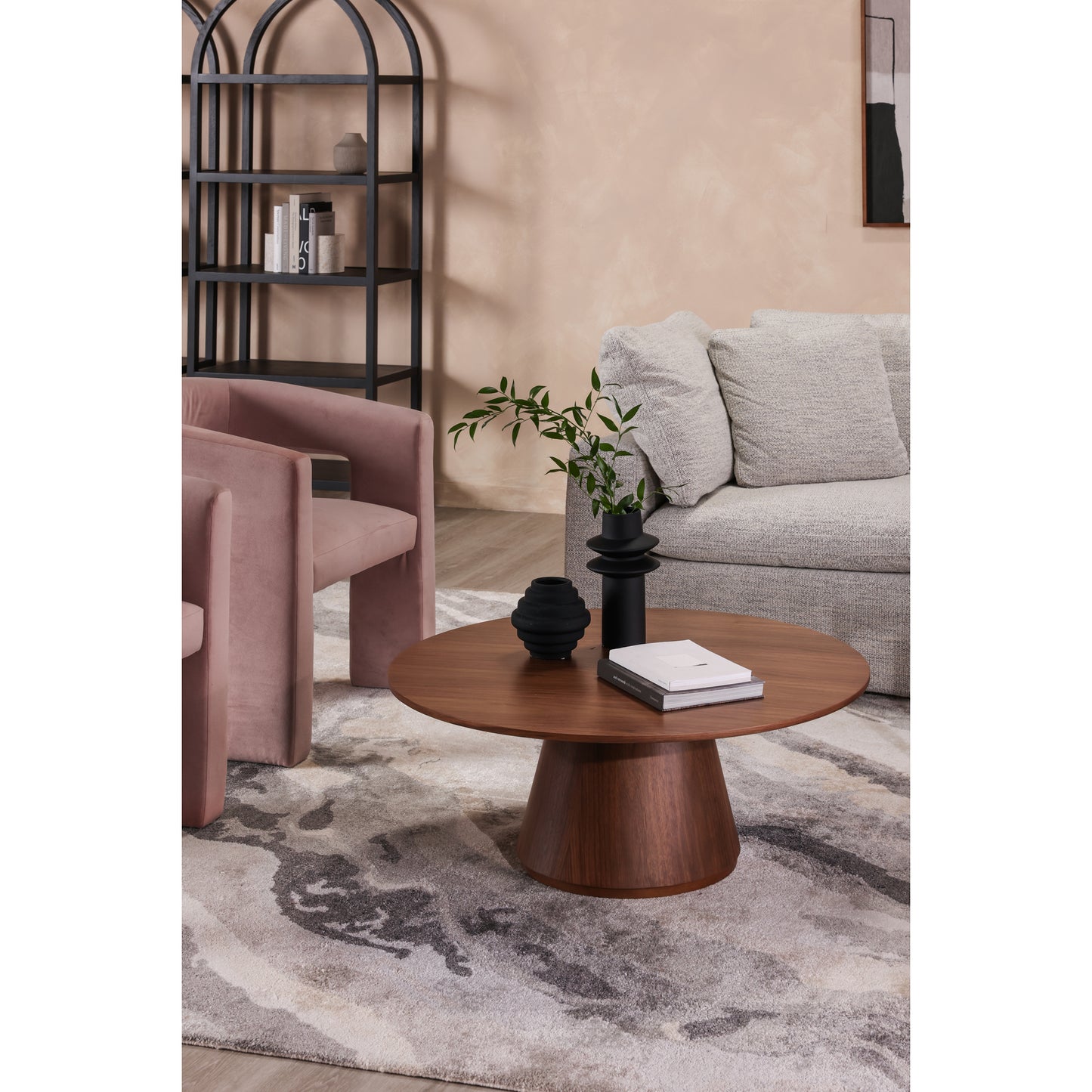 Otago Coffee Table Walnut Brown by Moe's Home