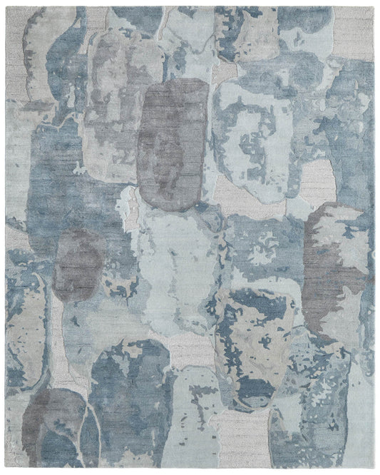 Kendall 8A60F Blue/Gray Rug by Feizy