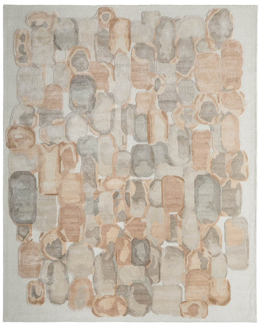 Kendall 8A61F Gray/Brown Rug by Feizy