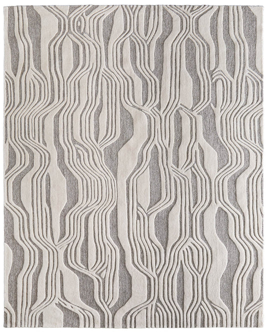 Kimball 8A34F Ivory/Gray Rug by Feizy