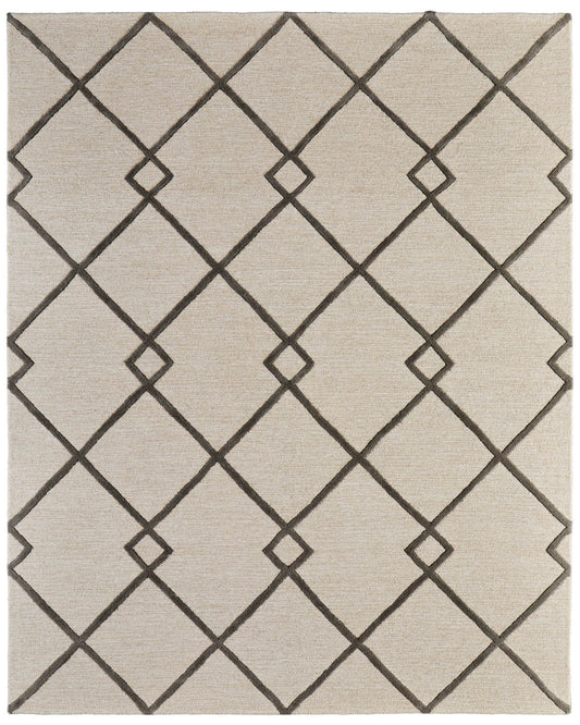 Kimball 8A36F Beige/Charcoal Rug by Feizy