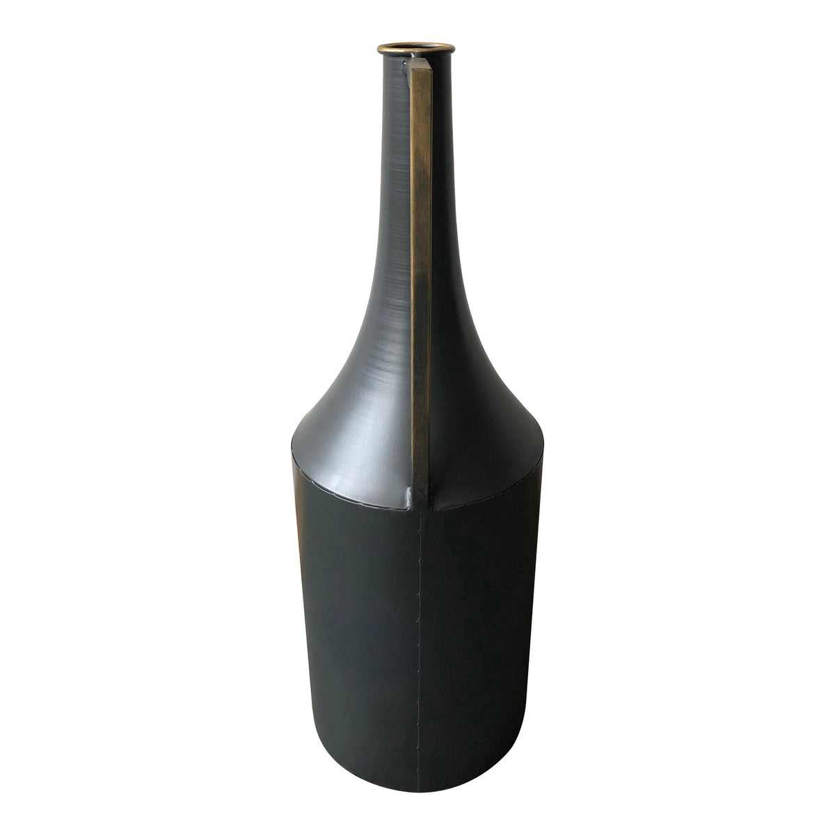 Primus Metal Vase Black by Moe's Home