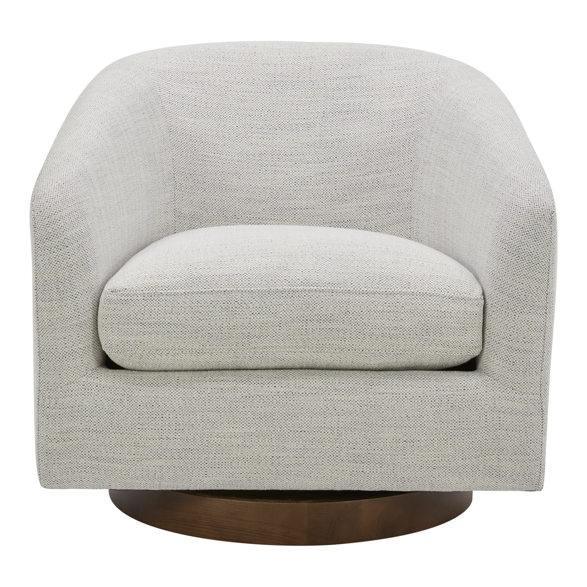 Oscy Swivel Chair Splashed White | White