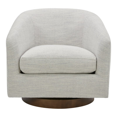 Oscy Swivel Chair Splashed White | White