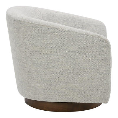 Oscy Swivel Chair Splashed White by Moe's Home