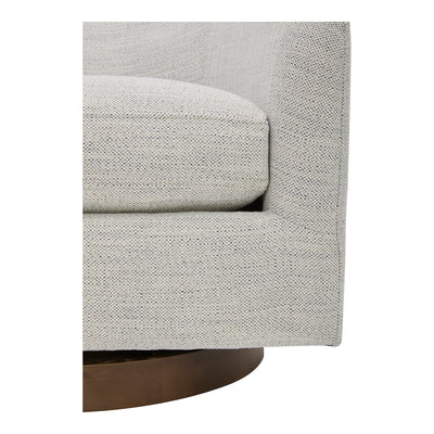 Oscy Swivel Chair Splashed White by Moe's Home