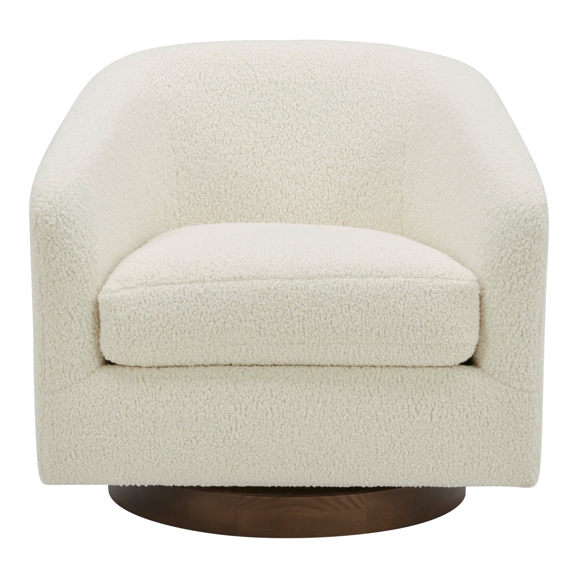 Oscy Swivel Chair Vegan Shearling White | White