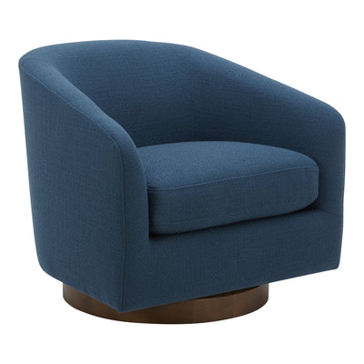 Oscy Swivel Chair Dark Atlantic Blue by Moe's Home