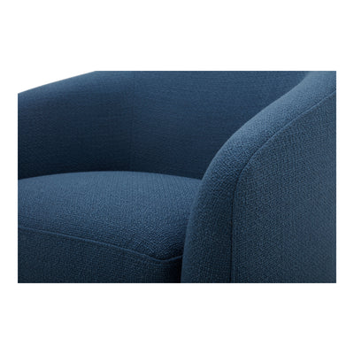 Oscy Swivel Chair Dark Atlantic Blue by Moe's Home