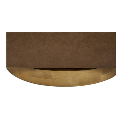 Oscy Leather Swivel Chair Tan by Moe's Home