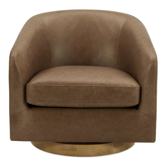 Oscy Leather Swivel Chair by Moe's Home
