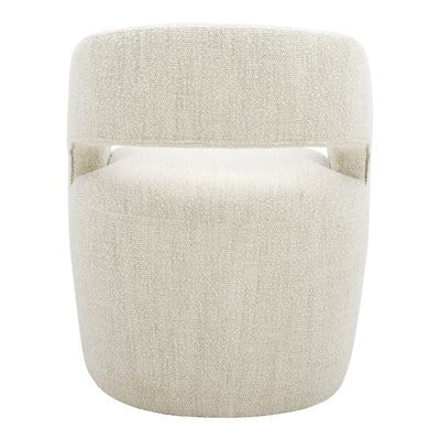 Barrow Rolling Dining Chair White Mist by Moe's Home