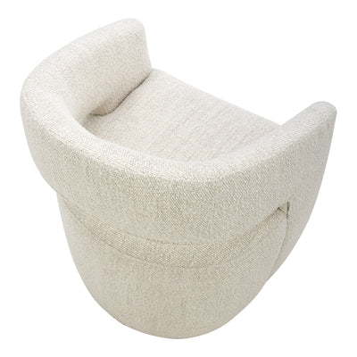 Barrow Rolling Dining Chair White Mist by Moe's Home