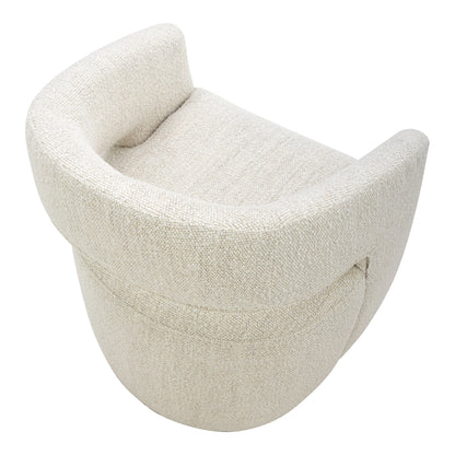 Barrow Rolling Dining Chair White Mist