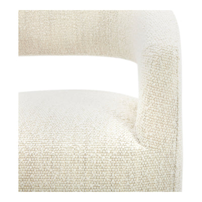 Barrow Rolling Dining Chair White Mist by Moe's Home