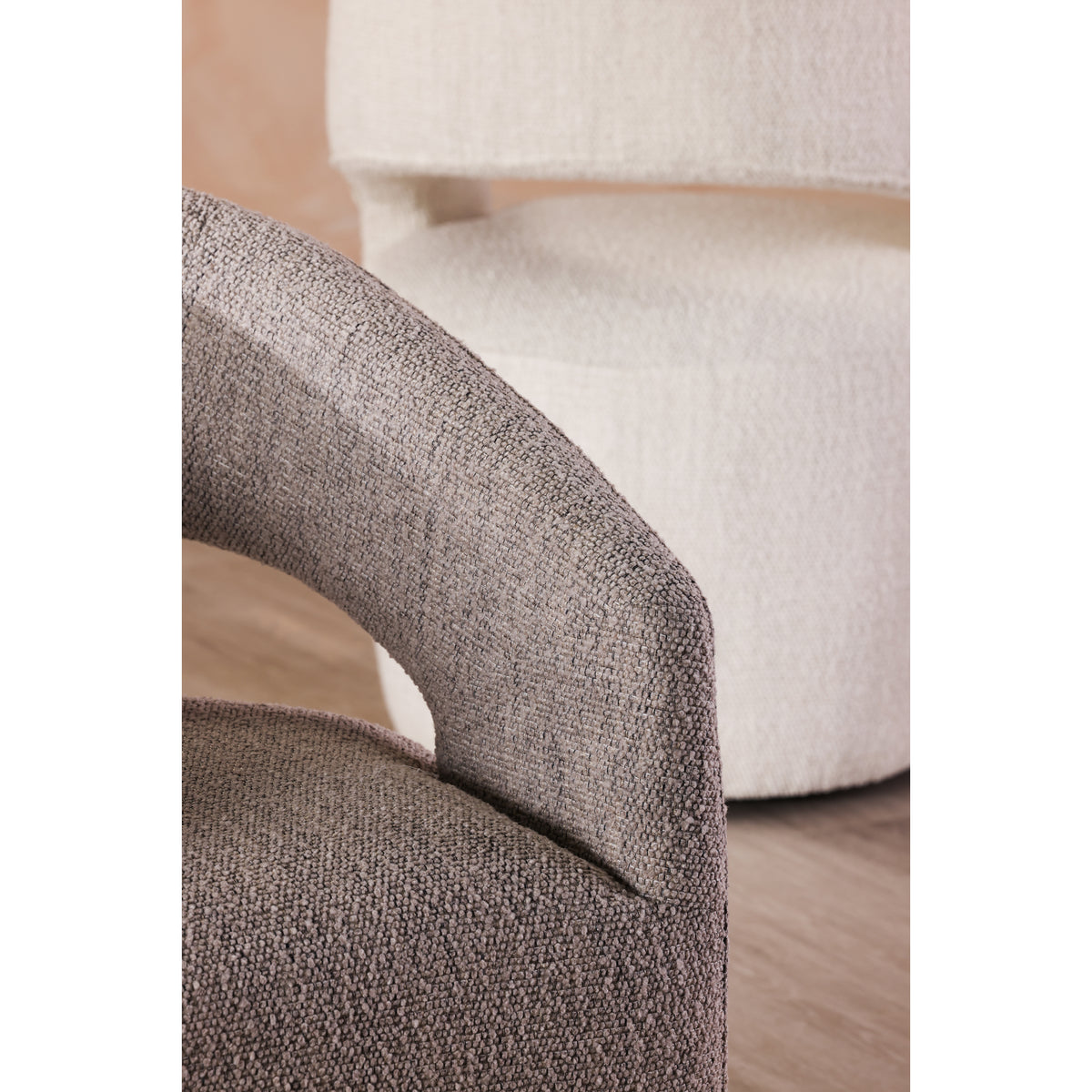 Barrow Rolling Dining Chair White Mist by Moe's Home