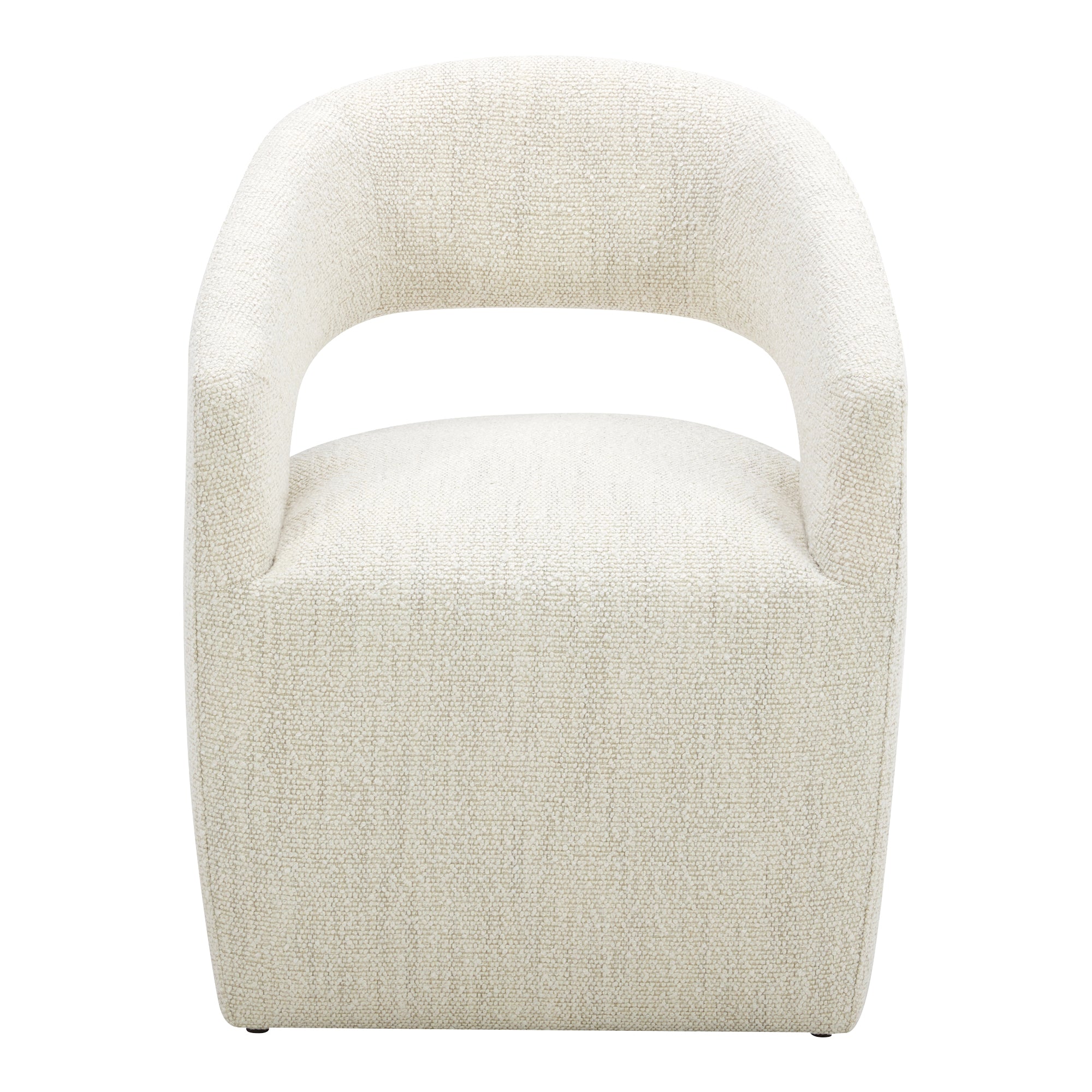 Barrow Rolling Dining Chair White Mist | White