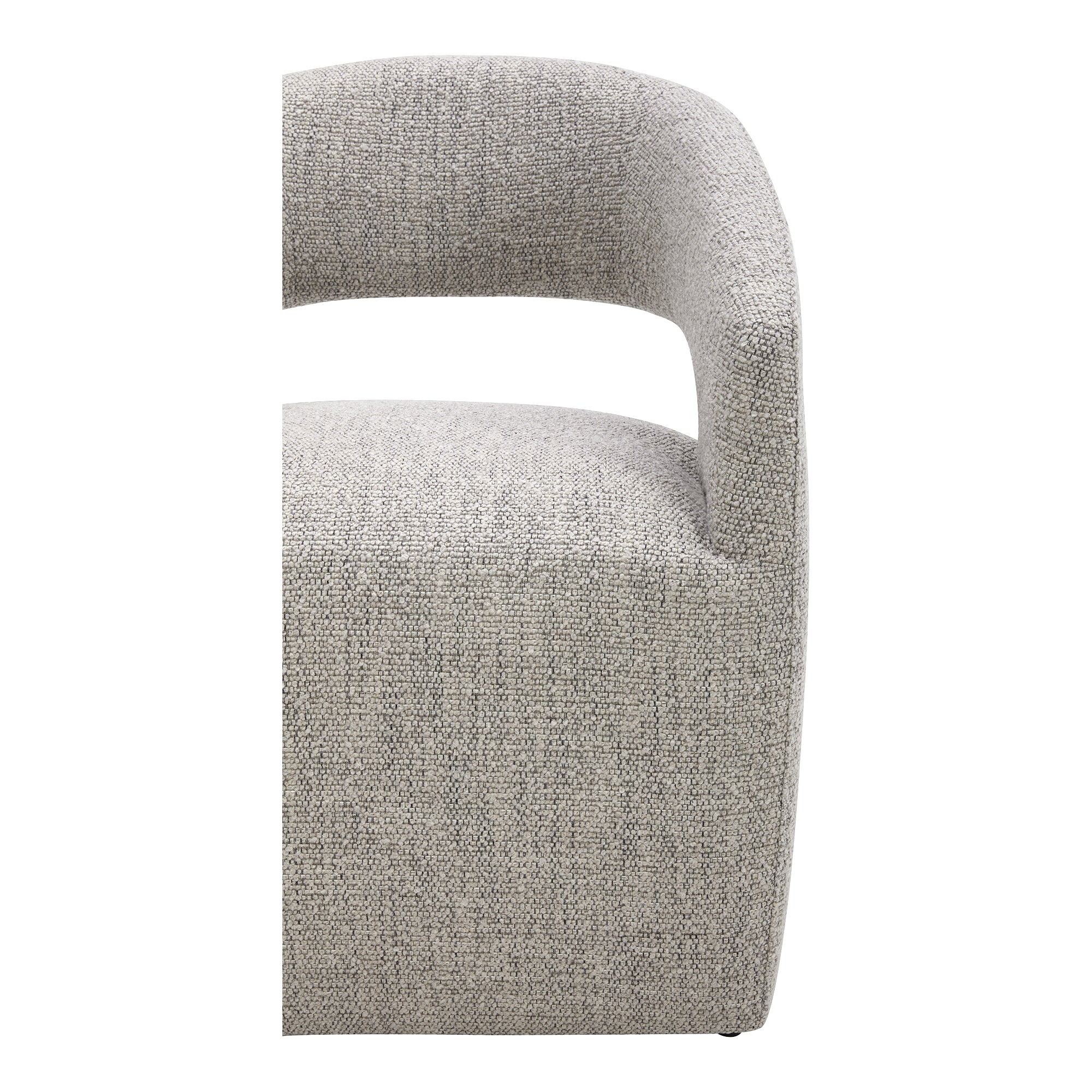 Barrow Rolling Dining Chair Grey Storm