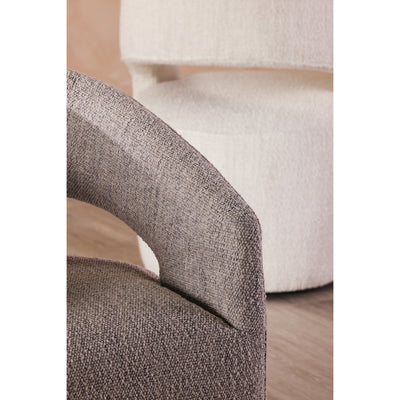 Barrow Rolling Dining Chair Grey Storm by Moe's Home