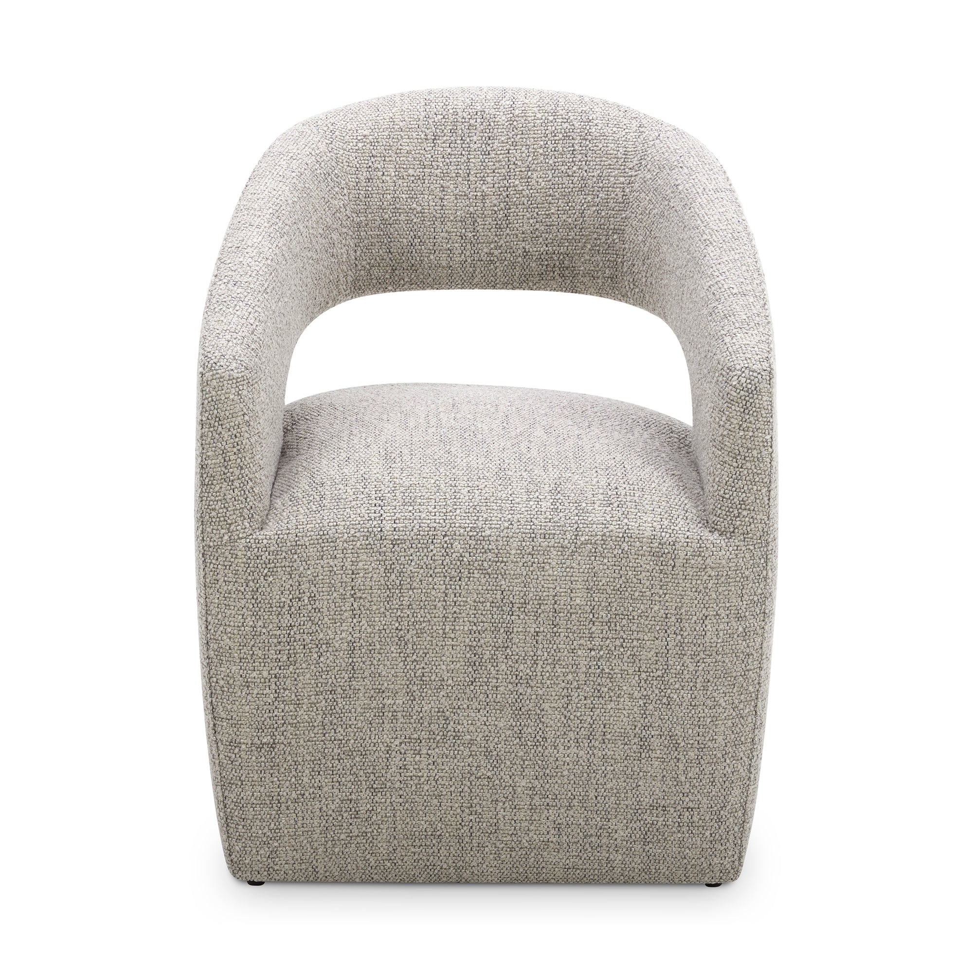 Barrow Rolling Dining Chair Grey Storm by Moe's Home