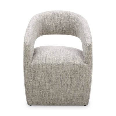 Barrow Rolling Dining Chair Grey Storm by Moe's Home