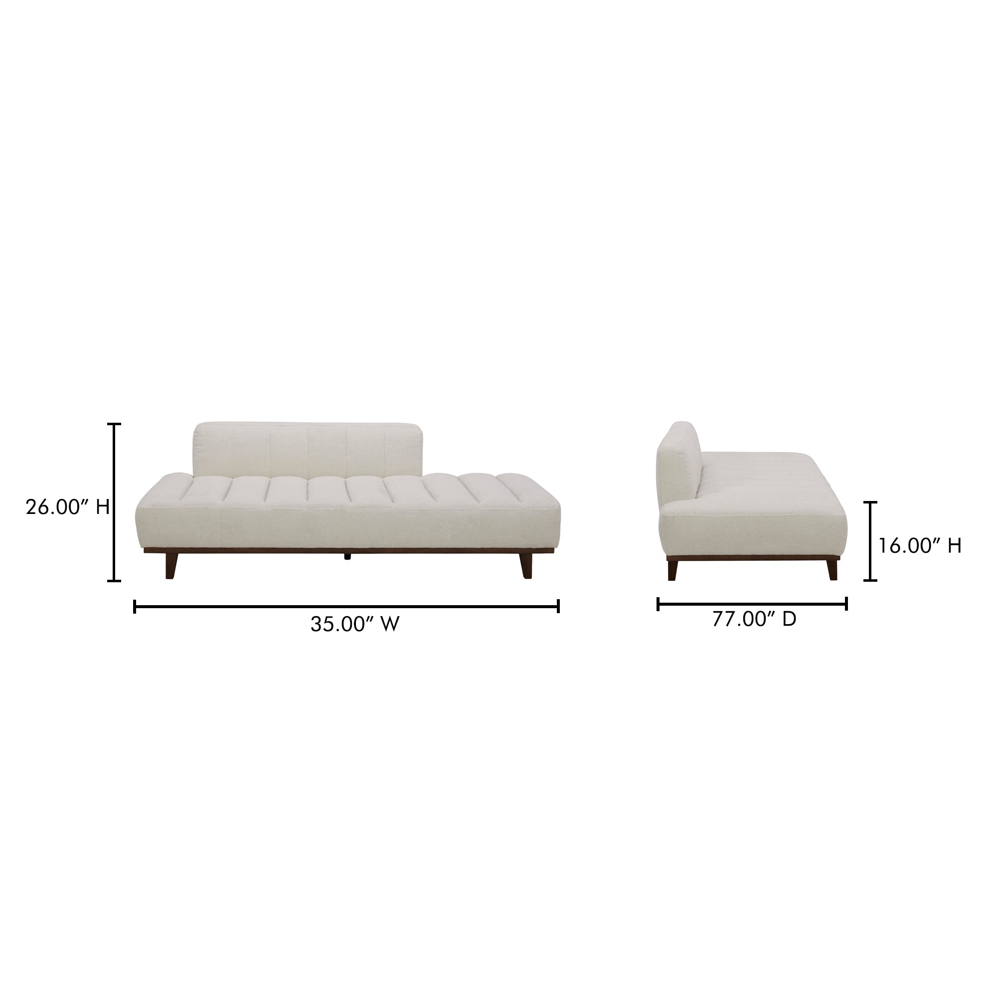 Bennett Daybed Warm White