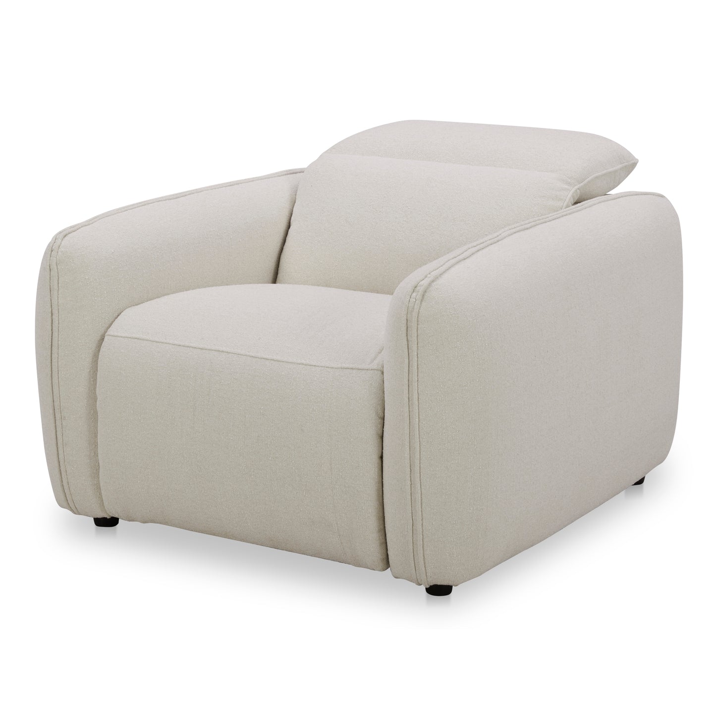Eli Power Recliner Chair Warm White by Moe's Home
