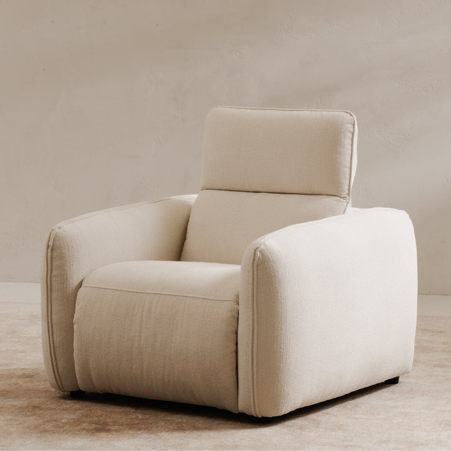 Eli Power Recliner Chair Warm White by Moe's Home