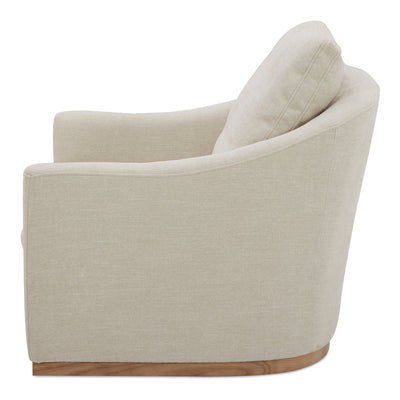 Linden Swivel Chair Soft Beige by Moe's Home