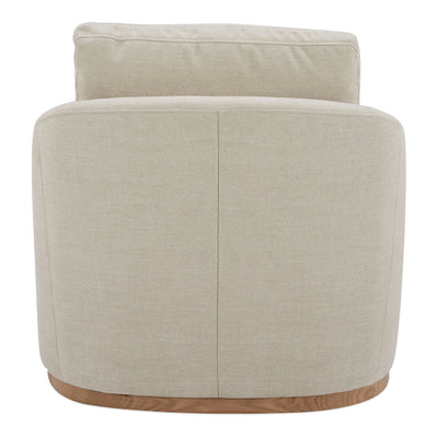 Linden Swivel Chair Soft Beige by Moe's Home