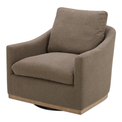 Linden Swivel Chair Soft Taupe by Moe's Home