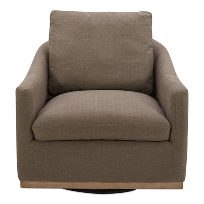 Linden Swivel Chair Soft Taupe | Grey