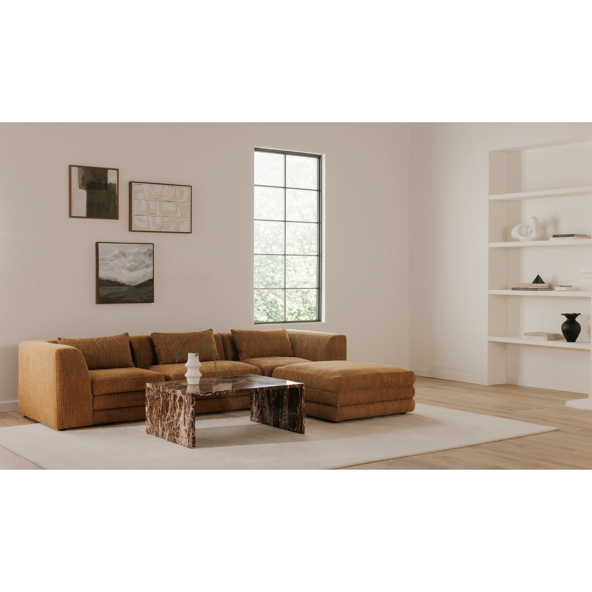 Lowtide Ottoman Amber Glow by Moe's Home