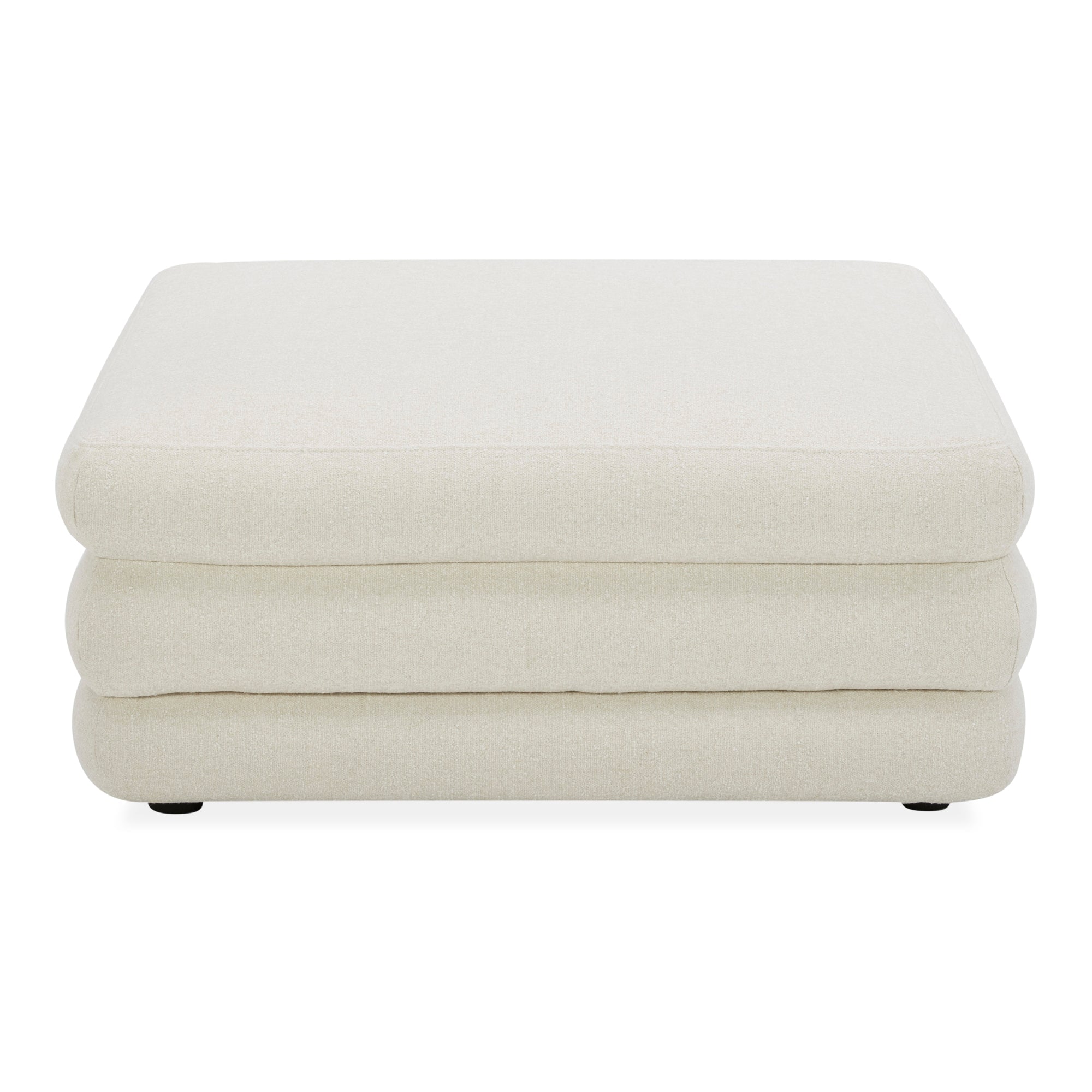 Lowtide Ottoman Warm White | White