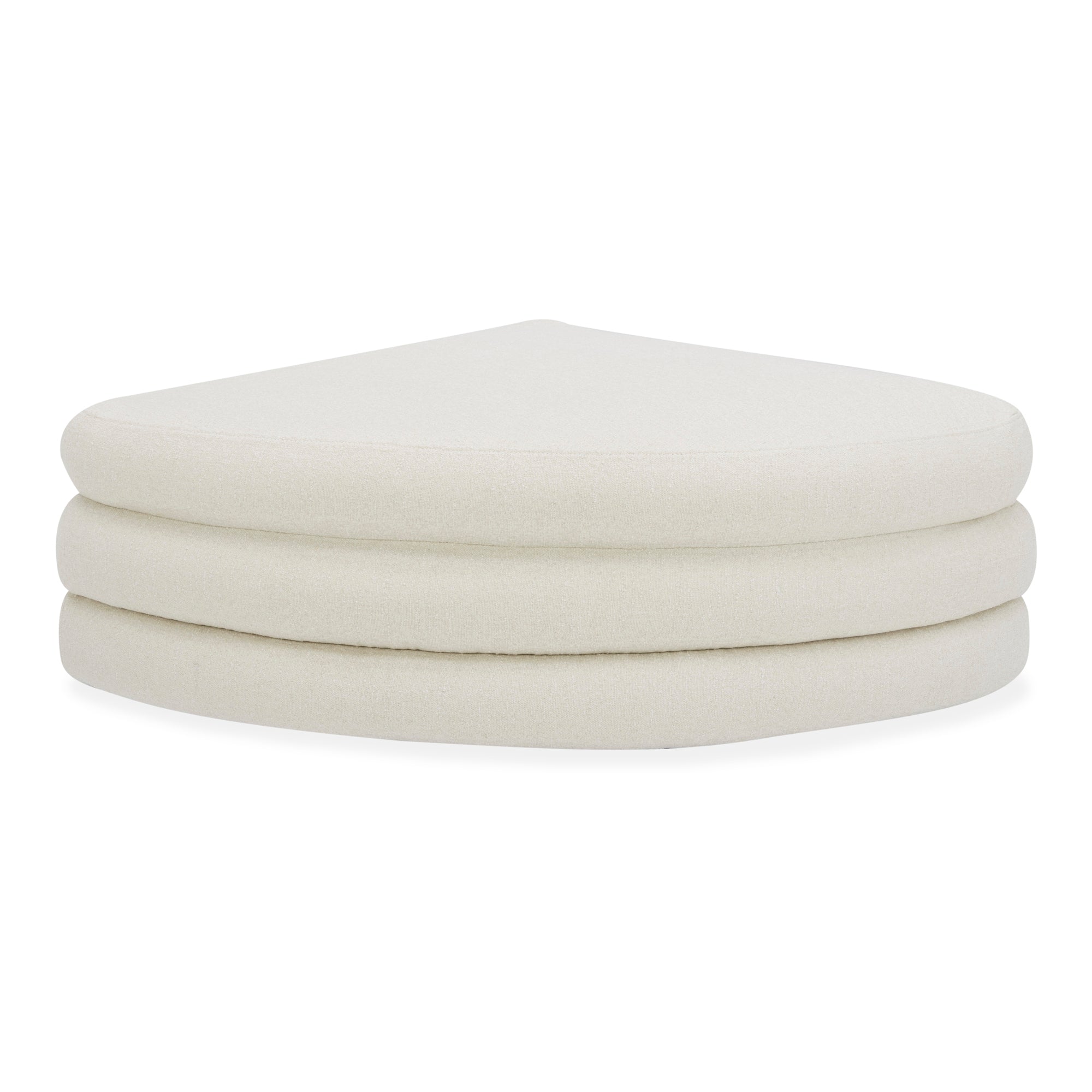 Lowtide Curved Ottoman Warm White