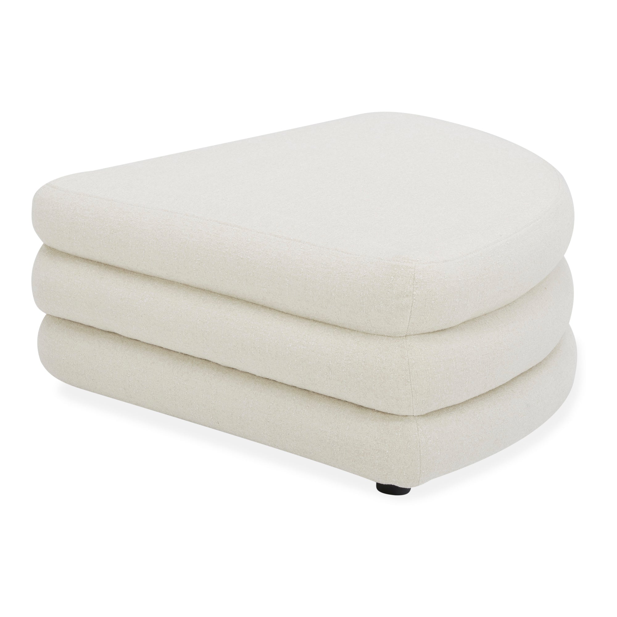 Lowtide Curved Ottoman Warm White