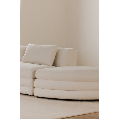 Lowtide Curved Ottoman Warm White